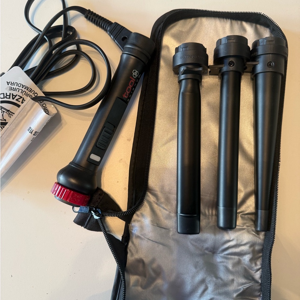 Black and Red Hair Styling Tool Set
